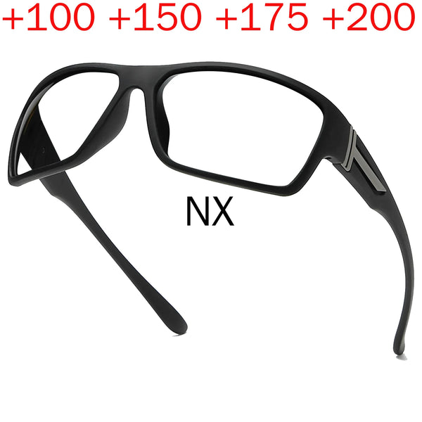 Wraparound Safety Glasses with Anti-Blue Light Reading Lenses