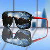Square Frame Sunglasses for Men and Women — UV Protection for Sports and Driving