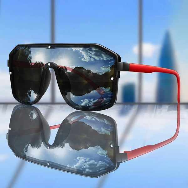 Square Frame Sunglasses for Men and Women — UV Protection for Sports and Driving