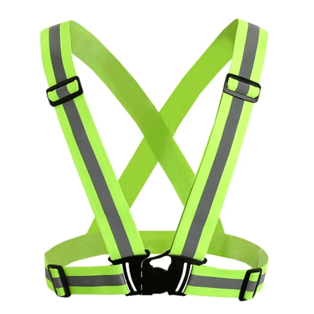 Adjustable Reflective Safety Vest for Night Running and Cycling