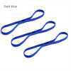Dark blue multifunctional sweat-absorbing sports hair ties shown as separate elastic bands
