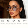 Oversized Retro Full-Rim Glasses