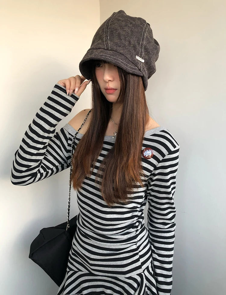 Retro Knit Fisherman Beanie for Women – Warm & Comfortable Winter Hat