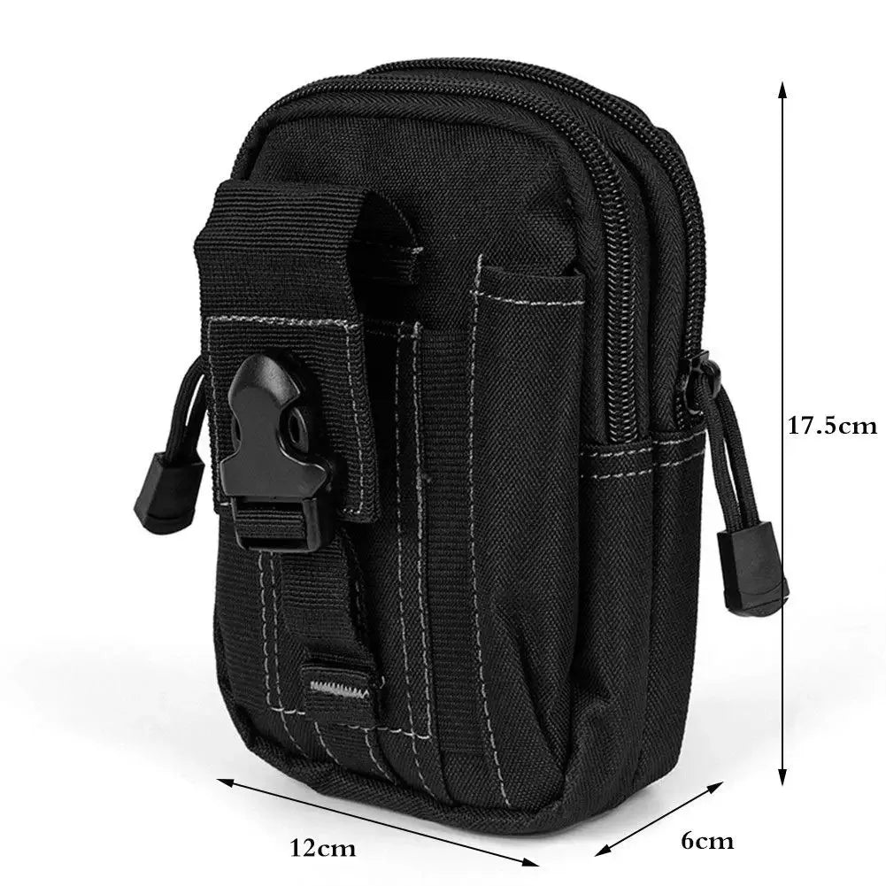 Compact MOLLE Waist Pack for Outdoor Activities