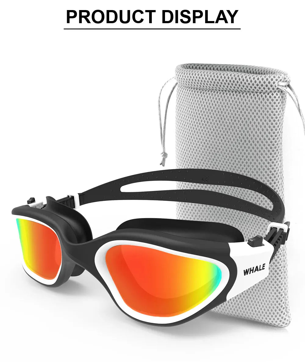 Polarized Anti-Fog Swimming Goggles for Adults
