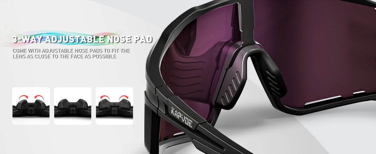 Kapvoe Polarized Cycling Sunglasses with UV400 Protection