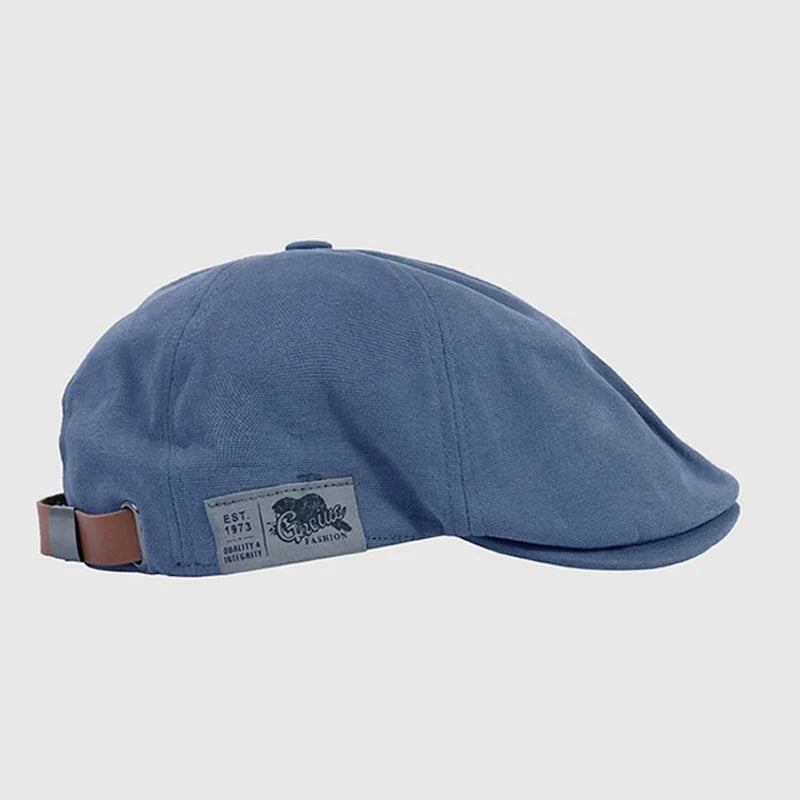 Classic Cotton Beret Hat – Vintage Ivy Cap for Men & Women