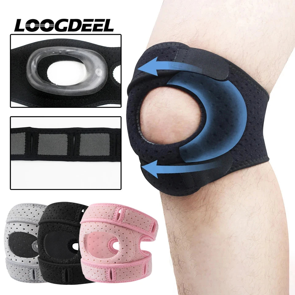 Knee Compression Sleeve with Silicone Patella Support