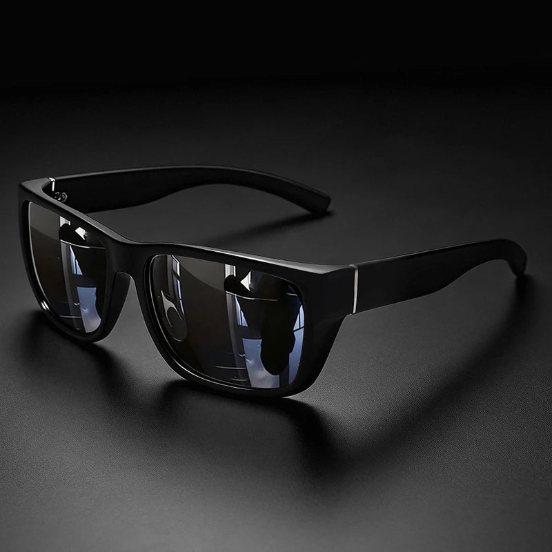 Polarized Retro Square Sunglasses with UV400 Protection