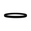 Black silicone wristband for fitness or fashion
