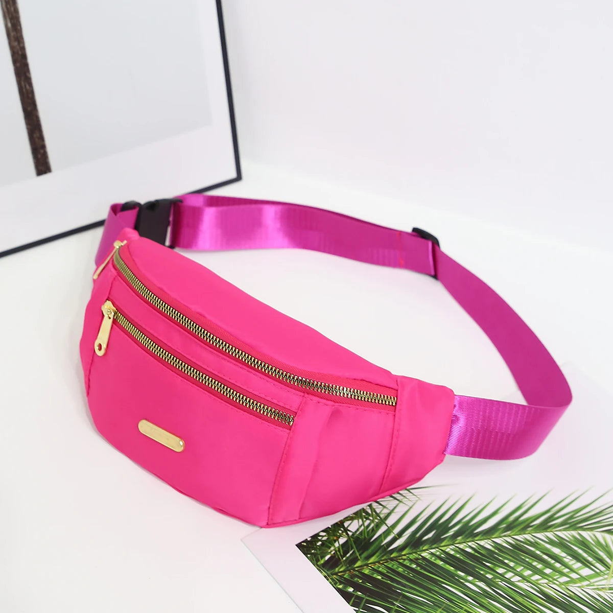Waterproof Nylon Waist Pack with Adjustable Strap
