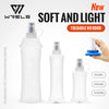 White soft and light foldable no odor reusable liquid bottles in various sizes