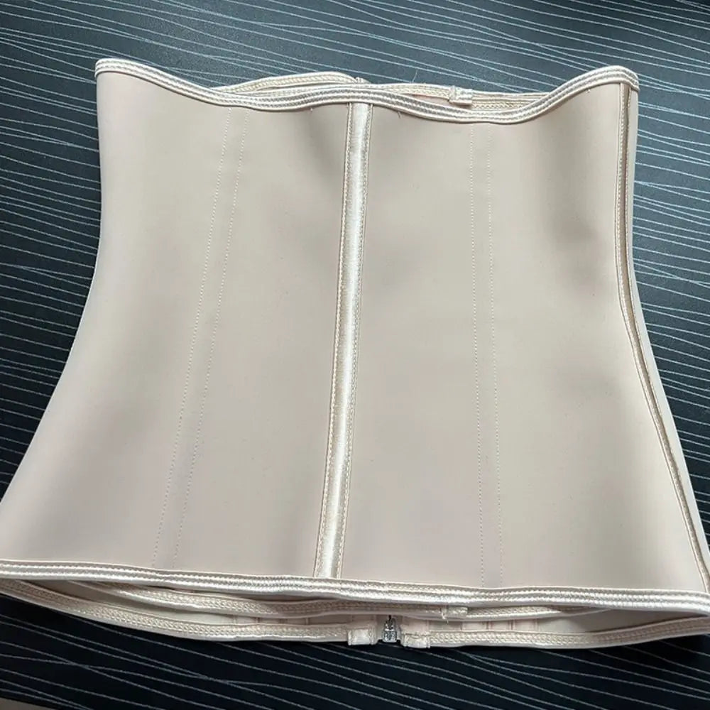 Corset de gainage imperméable beige clair sans coutures verticales