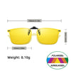 Flip-Up Clip-On Polarized Sunglasses with UV400 Protection