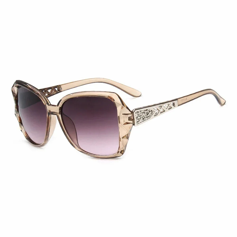 Purple Square Sunglasses with UV400 Protection