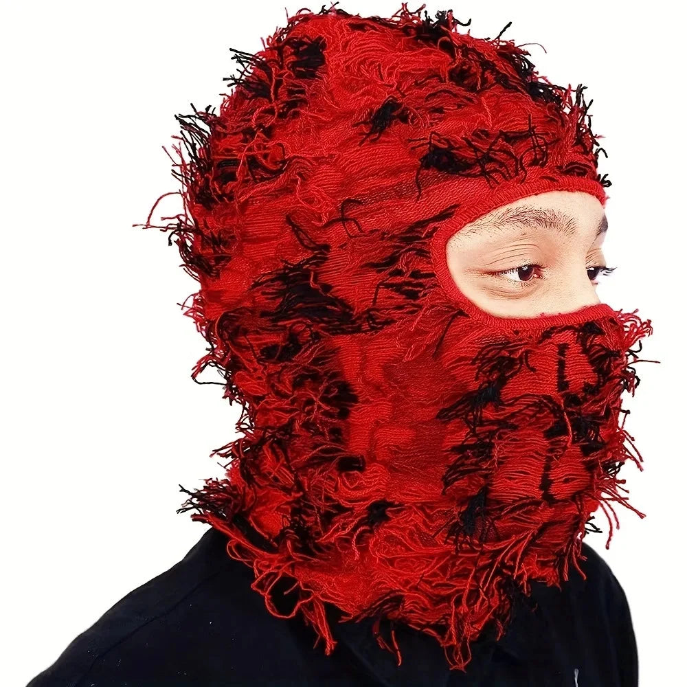 Fleece-Lined Knit Balaclava Ski Mask
