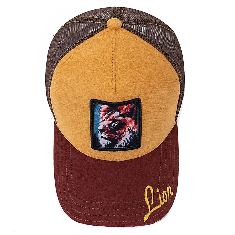 Animal Print Baseball Cap with Adjustable Strap