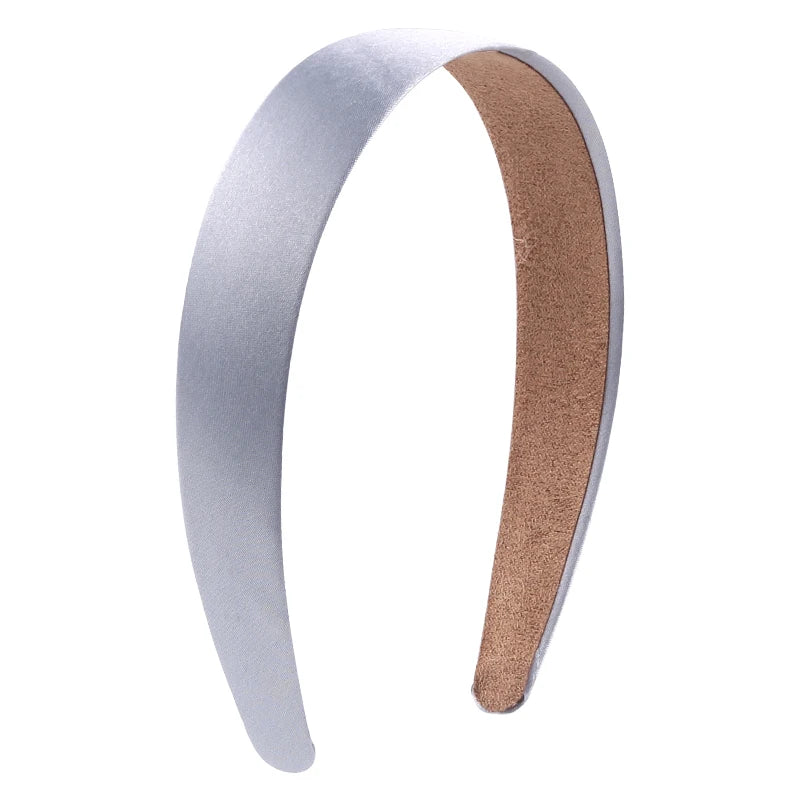 Solid Satin Hair Bands for Girls