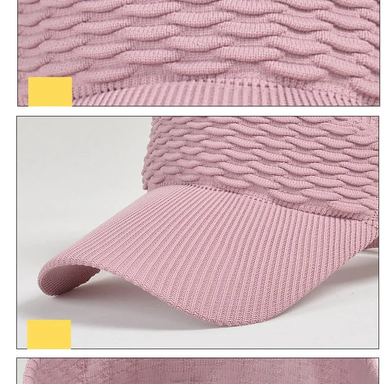 Breathable Adjustable Sun Visor Cap for Women