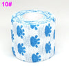 Roll of blue fruit pattern elastic bandage tape for joints