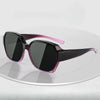 Vintage Oversized UV400 Sunglasses with Fit-Over Design