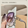 Oversized Square Sunglasses with Gradient Lenses
