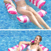 Striped Inflatable Pool Hammock for Adults