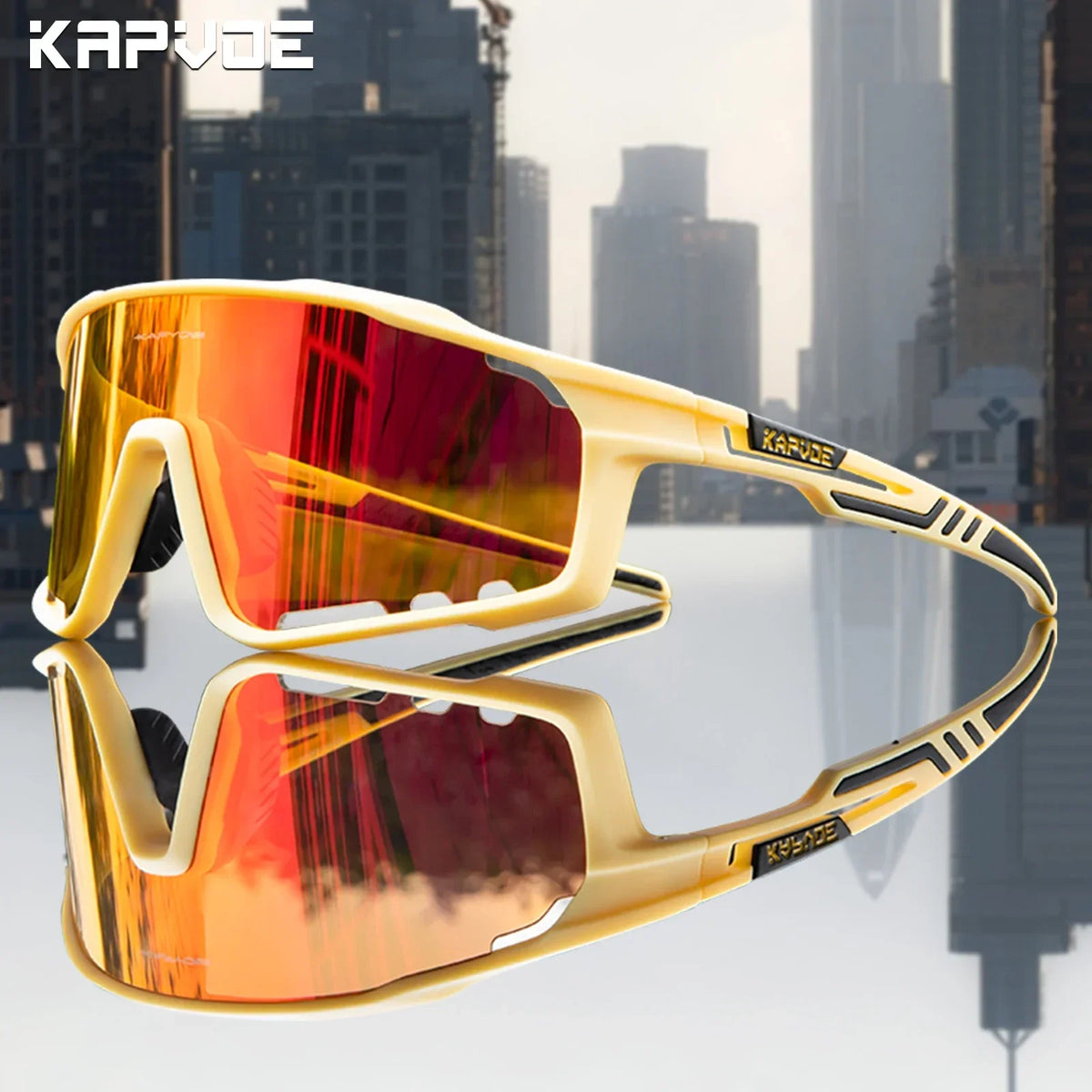Kapvoe Polarized Cycling Sunglasses with UV400 Protection
