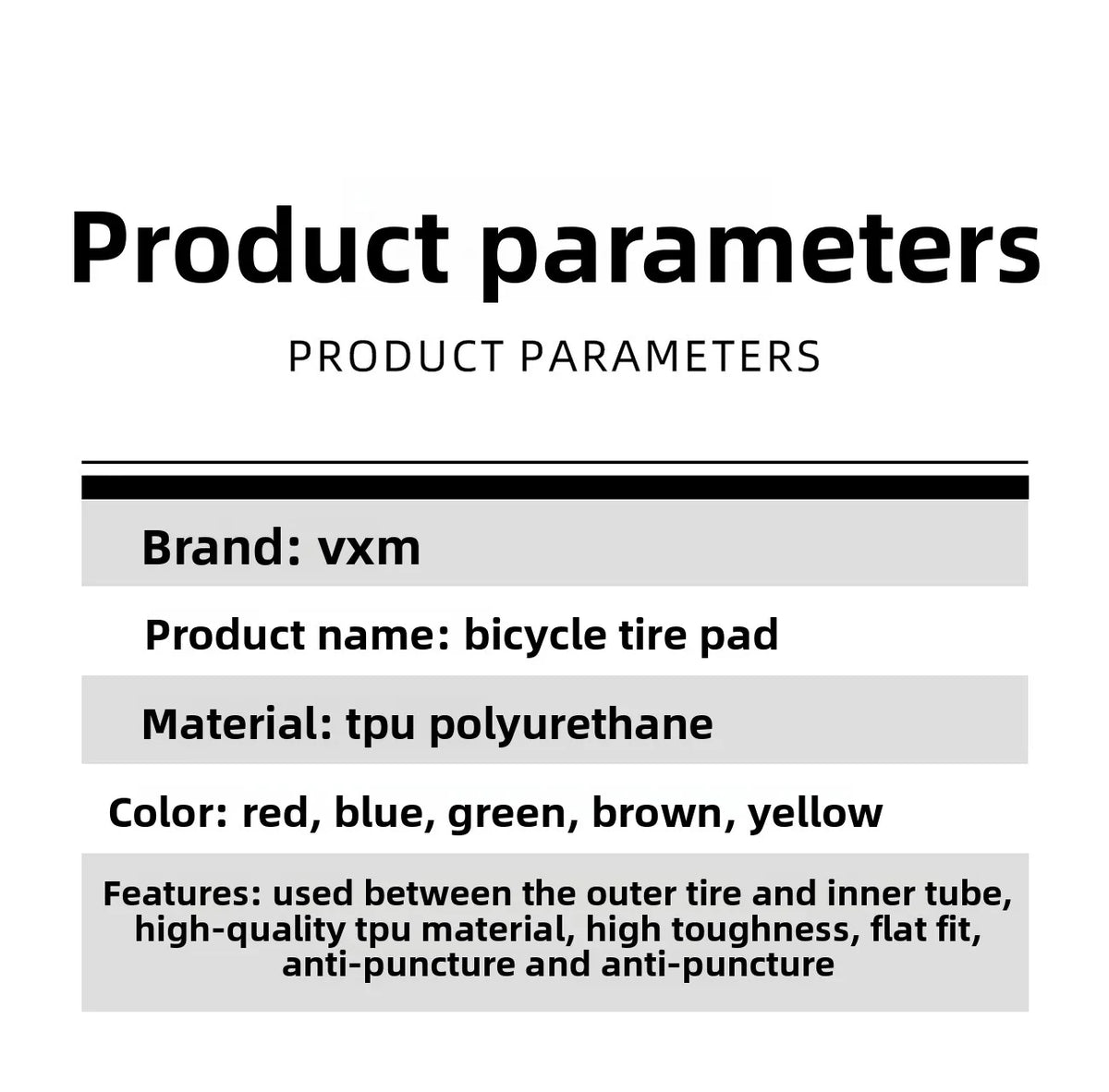 Bicycle Tire Liner Flat Protector for Multiple Wheel Sizes
