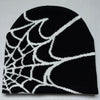 Y2K Spider Web Knit Beanie for Men and Women