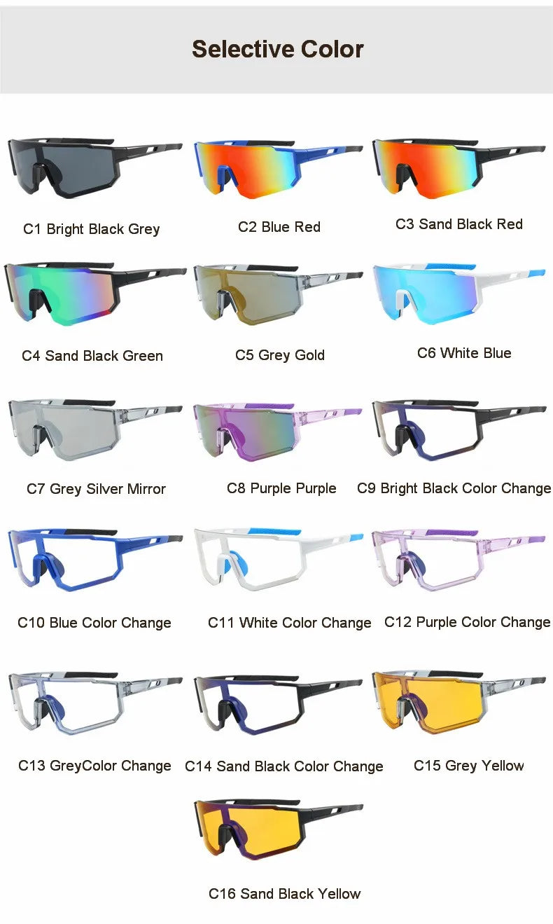 Photochromic Sports Sunglasses for Cycling, Running, and Outdoor Adventures