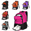 Multi-Sport Backpack with Separate Shoe & Ball Compartments