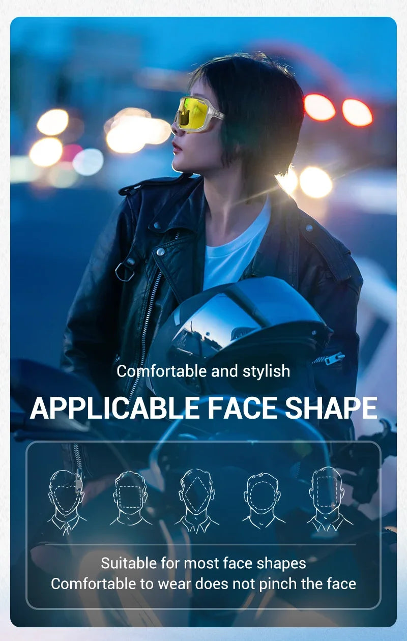 Oversized UV400 Sports Sunglasses for Men