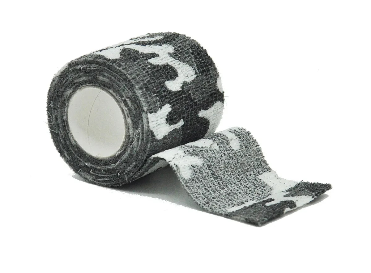 Roll of camouflage elastic wrap tape used for joint support