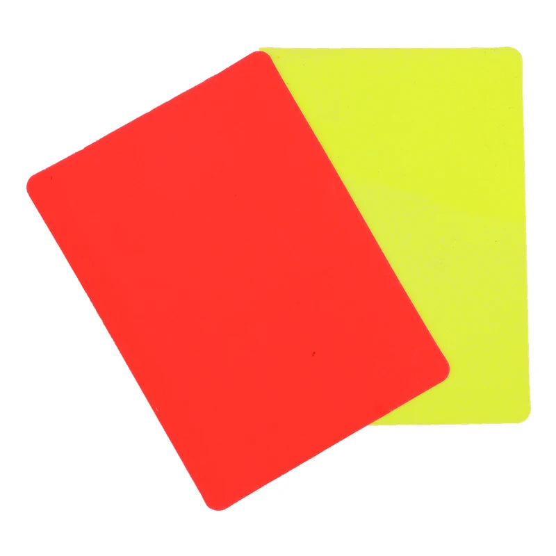 Professional Soccer Referee Red & Yellow Cards Set