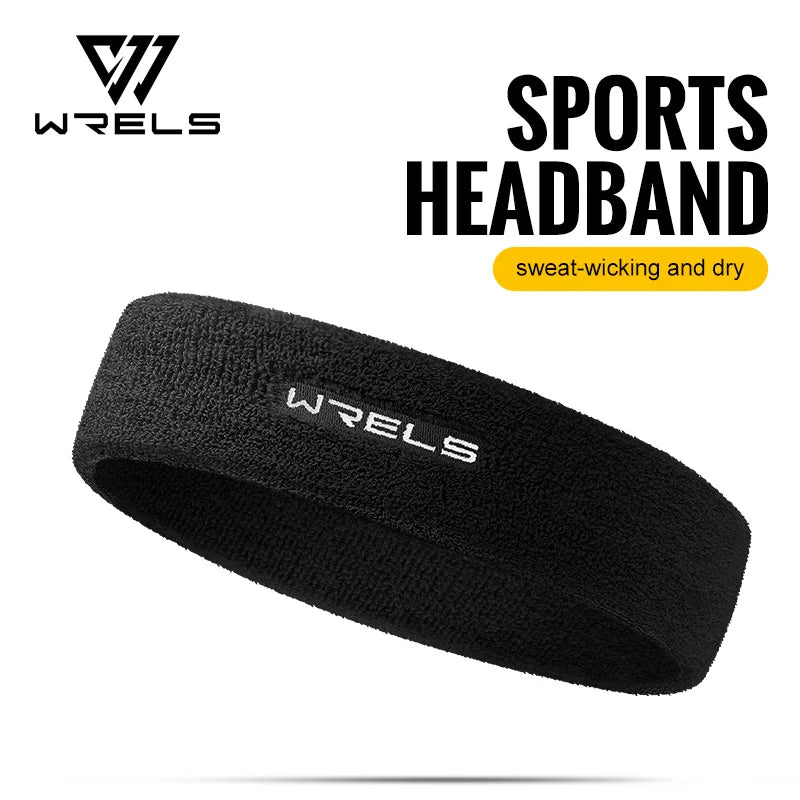 Black Wrels sports headband shown on a white background.