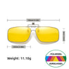 Flip-Up Clip-On Polarized Sunglasses with UV400 Protection