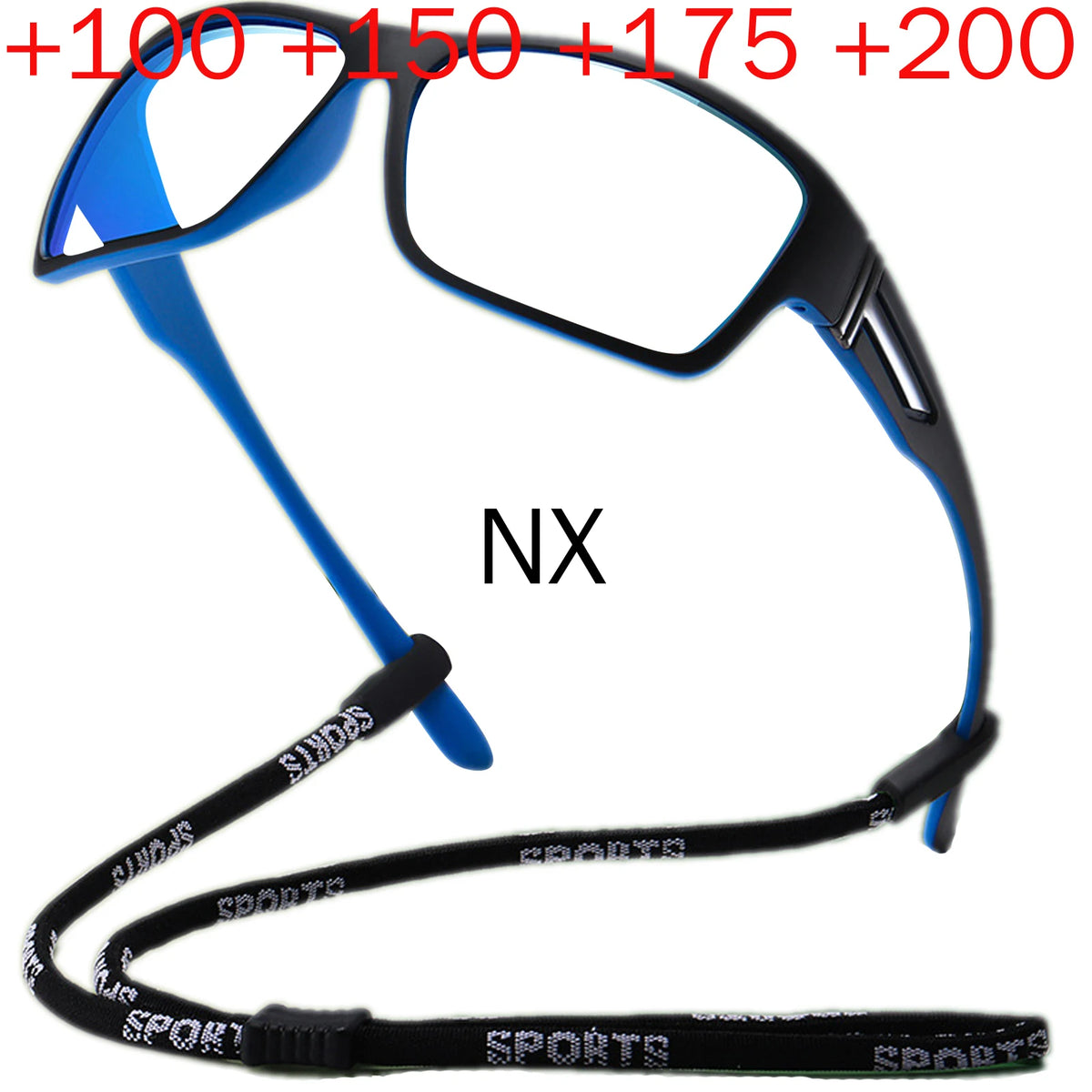 Wraparound Safety Glasses with Anti-Blue Light Reading Lenses