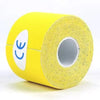 Yellow roll of kinesiology tape for athletic recovery