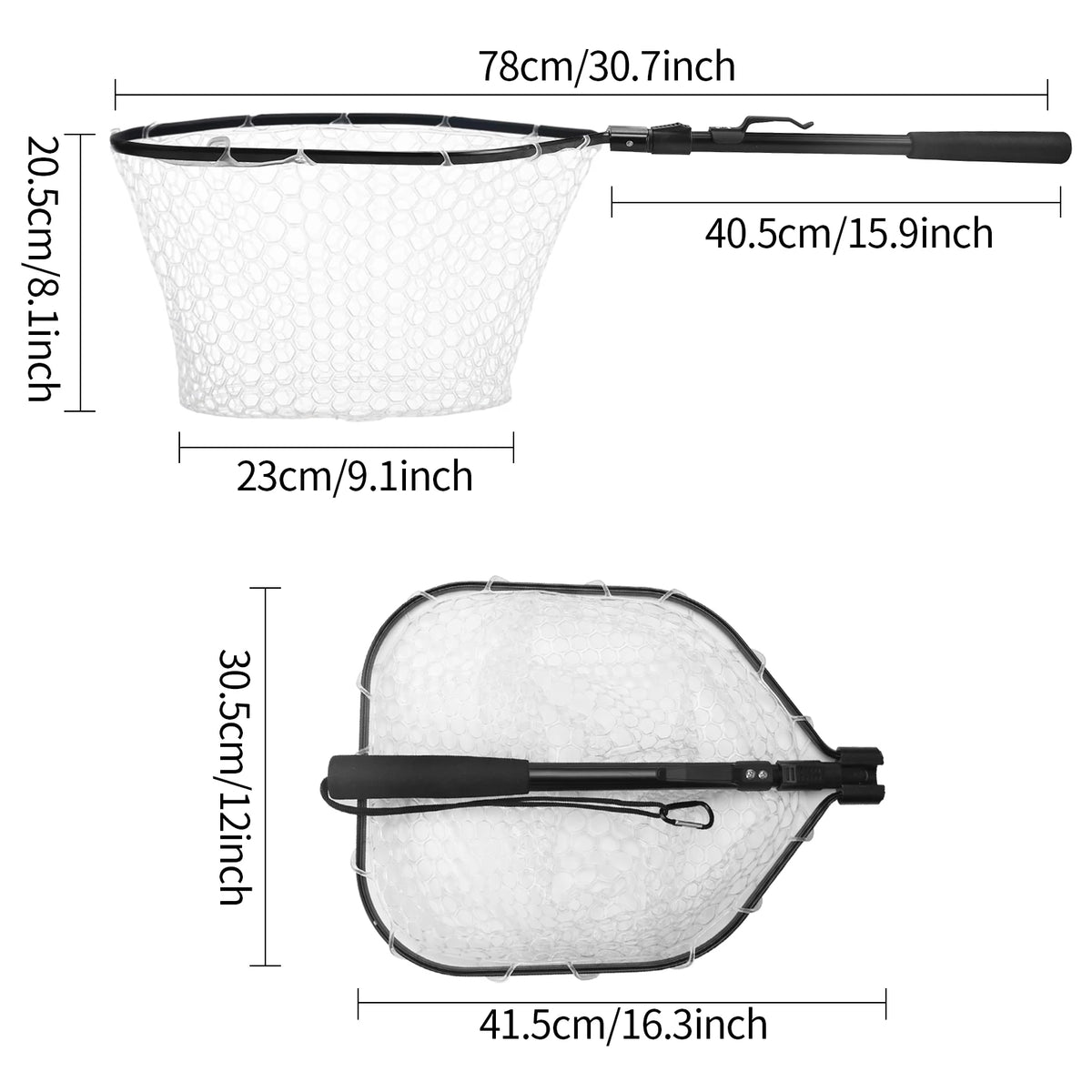 Aluminum Alloy Telescoping Fishing Landing Net
