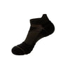 Black athletic ankle socks for running and fitness