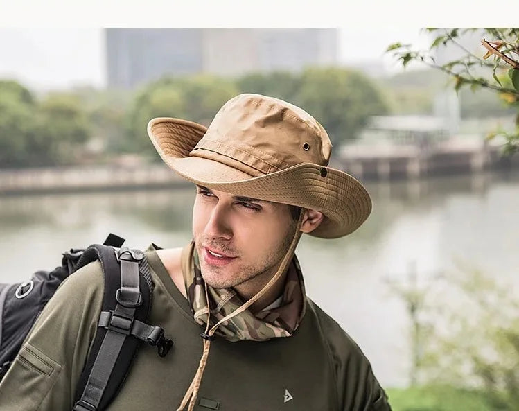 Foldable Waterproof Sun Hat with Wide Brim