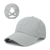 Women's Quick-Dry Mesh Baseball Cap with Ponytail Opening