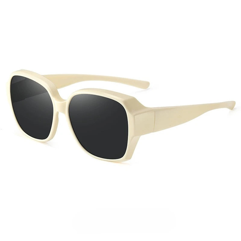 Vintage Oversized UV400 Sunglasses with Fit-Over Design