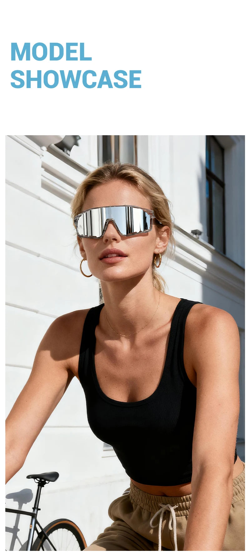 TR90 Cycling Glasses with Interchangeable Lenses for Men and Women