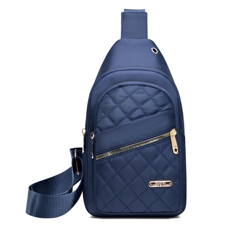 Nylon Crossbody Chest Bag for Women – Large Capacity, Adjustable Strap