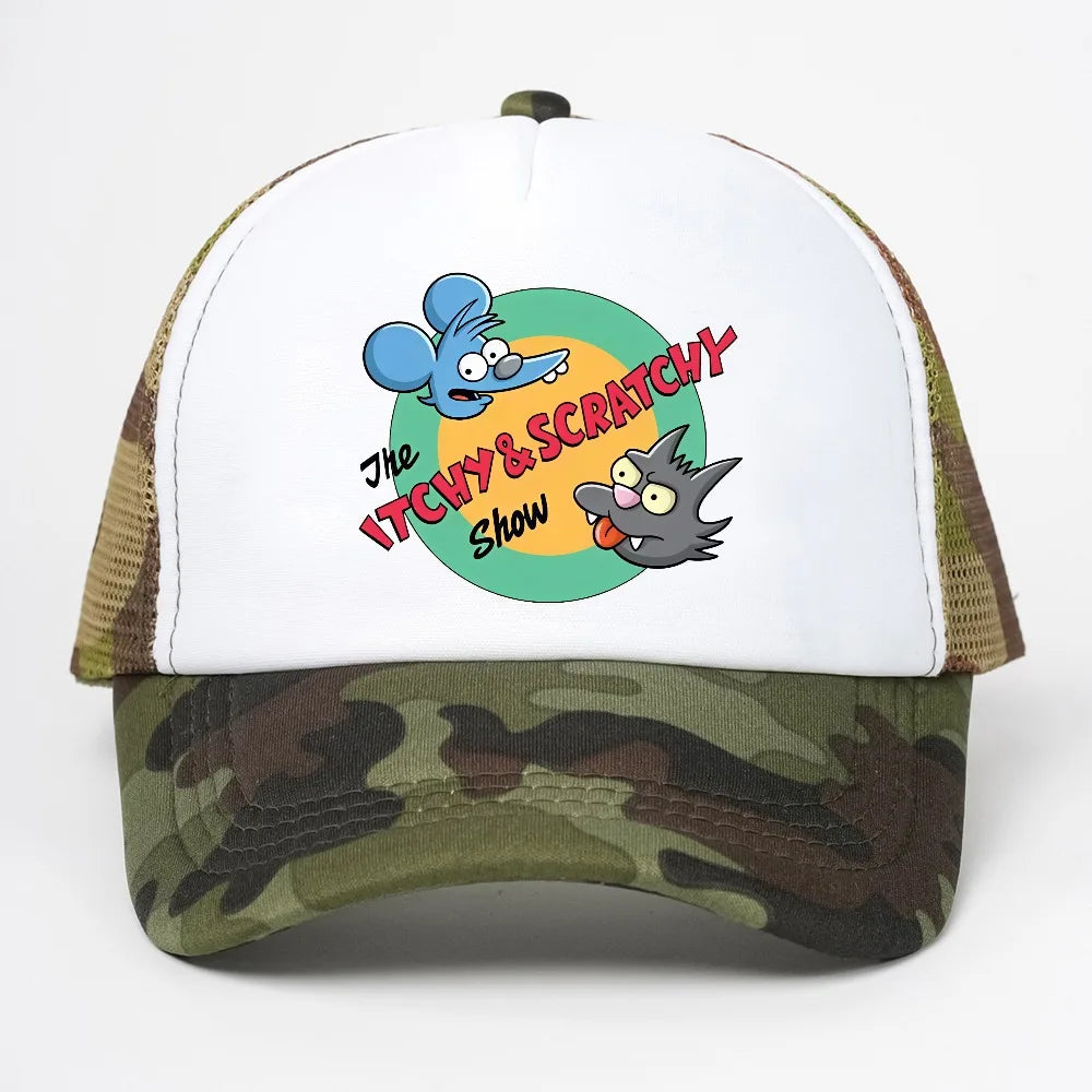 Breathable Mesh Trucker Hat with Adjustable Strap