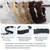 A display of various handmade twisted braided wig headbands in white, beige, and dark brown colors.