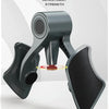 A close-up view of an adjustment strength device showing how to turn the parts to tighten or loosen for different levels of s