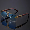 Rimless Rectangle Sunglasses for Men and Women